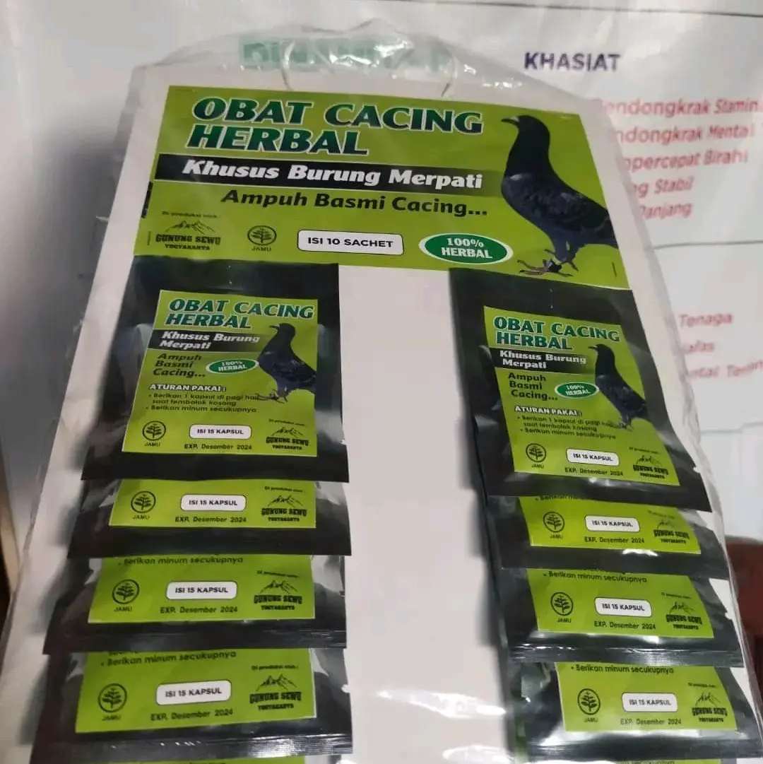 Obat cacing merpati herbal