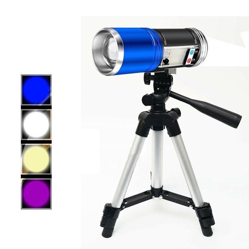 Đèn soi phao câu cá 4 màu 3 chế độ sáng - Cảm ứng thông minh