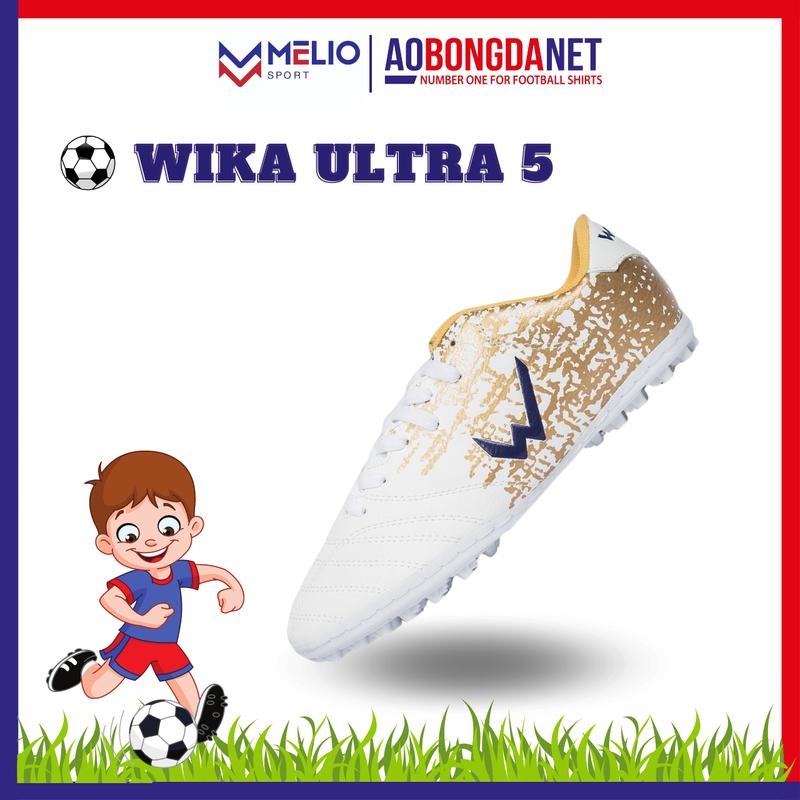Giày Đá Bóng Trẻ Em Wika Ultra 5 Chính Hãng, Giày Đá Banh Chất Liệu Da Nhăn Cao Cấp Ôm Chân Cho Bé Sneaker Sport wika  3soc wikaultra  5 giay3soc giay  bong