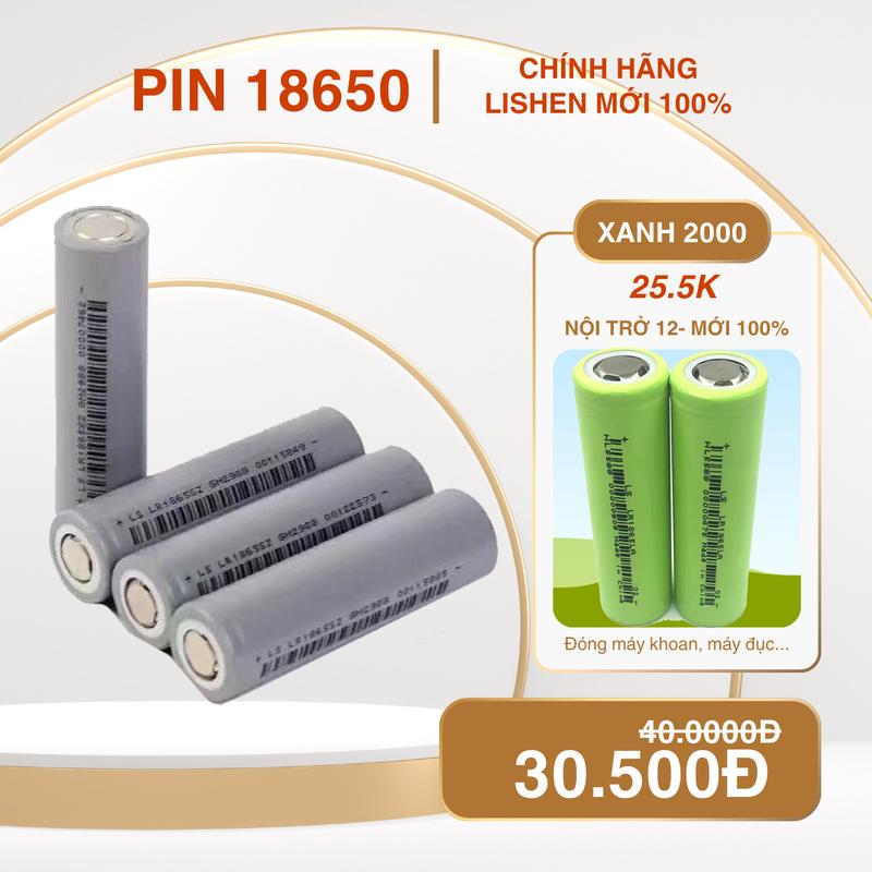  Cell Pin Lishen xám 2600mAh Dòng xả cao 10A - Pin 18650 2600mAh 