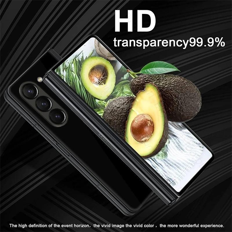 Kính cường lực trong suốt, HD, cho Samsung Galaxy Z Fold 6 5 4 3, Bảo vệ màn hình bên ngoài, cho Galaxy ZFold 6 Fold5 5G, Kính sau riêng tư Phụ Kiện Phone Ốp Case 4