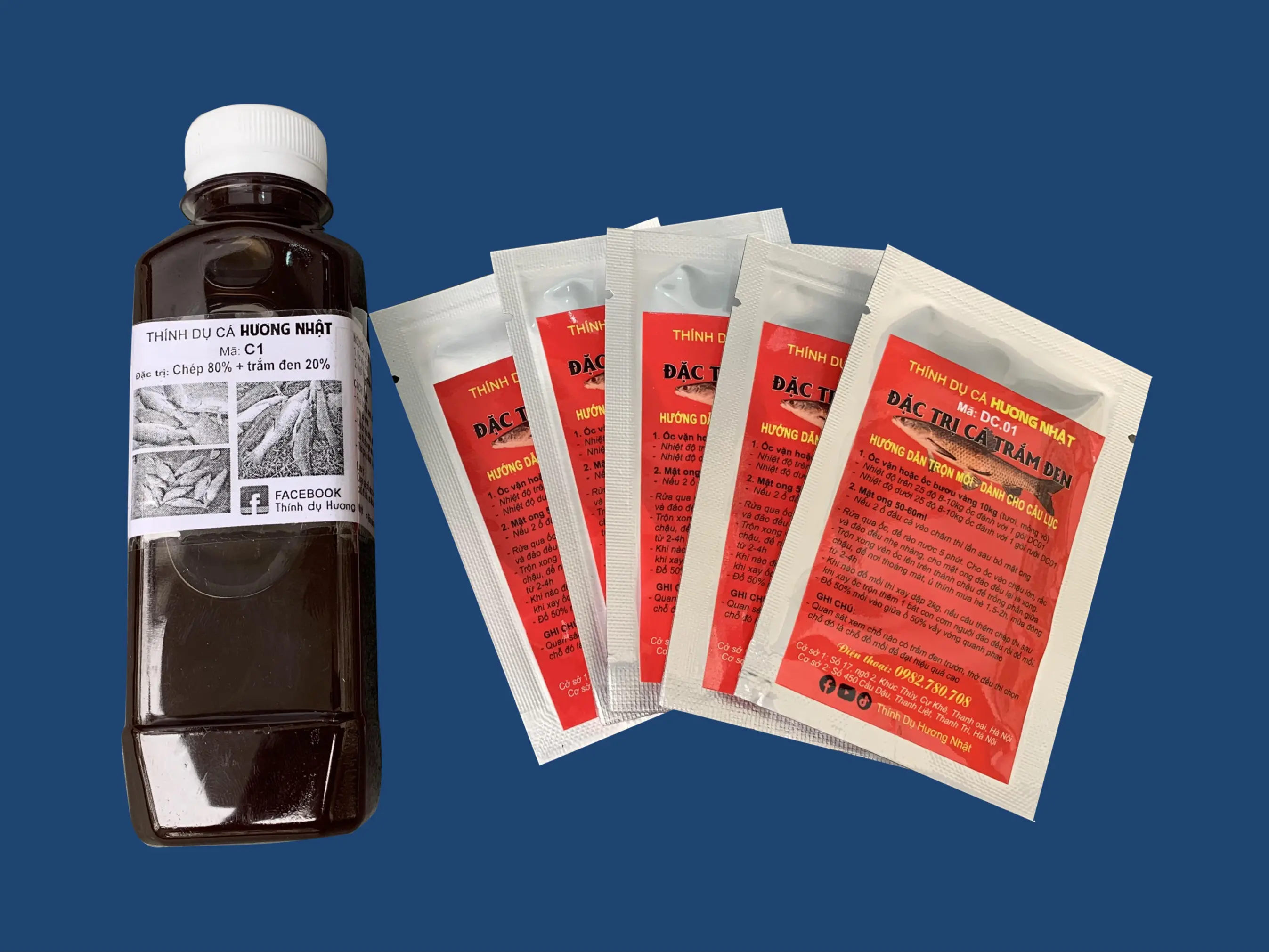 Combo đặc trị cá trắm đen - mã C1 và DC01 kết hợp