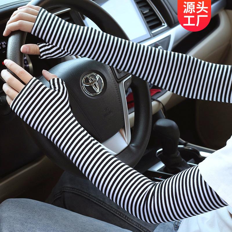 Sun Protection Oversleeve Pure Cotton Gloves Ice Silk Thin Men and Women Long Arm Guard Couple Oversleeves Sun Protection 0