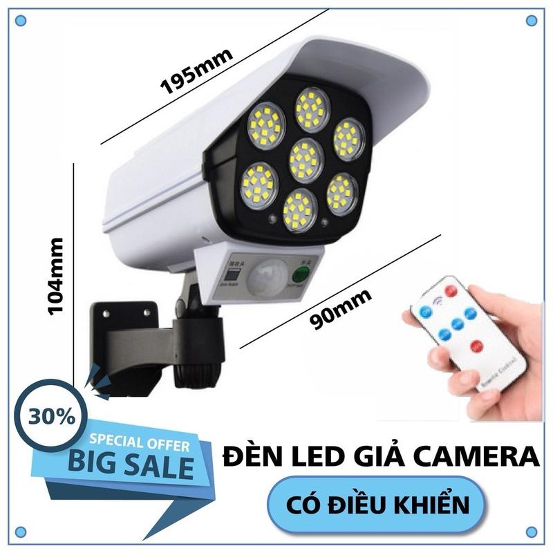 Đèn Năng Lượng Mặt Trời Giả Camera Chống Trộm, Chống Nước Có Điều Khiển