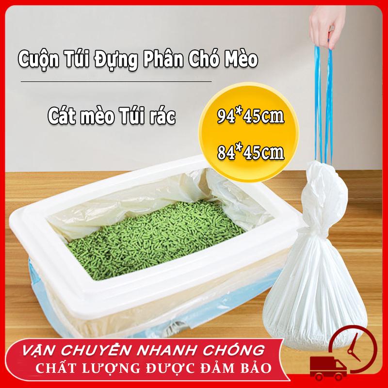 Poop Bags Cuộn Túi Đựng Phân Chó Mèo cát mèo Túi rác Khay vệ sinh cho mèo Túi rác Cat litter Trash bag Sẽ không xé