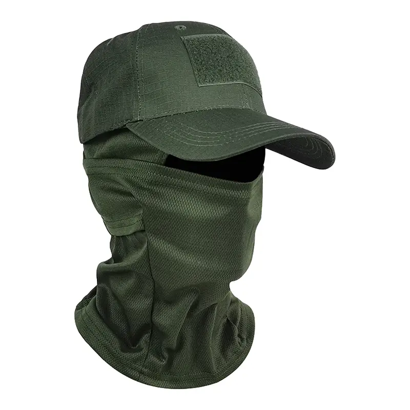 Mũ Bóng Chày, Mũ Trùm Đầu Rằn Ri, Phong Cách Snapback, Mũ Chống Nắng, Dành Cho Nam Giới, Balaclava, Mũ Đi Bộ Đường Dài Ngoài Trời, Che Kín Mặt, Kiểu Balaclava,