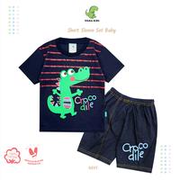 Gambar Wakakids Baju Bayi Anak Laki Laki Lengan Pendek Motif Crocodile Setelan Celana Jeans Usia 12 Bulan Hingga 18 Bulan 3320 - Merah dari Wakakids Kota Administrasi Jakarta Pusat 3 Tokopedia