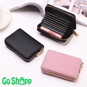 Dompet Kartu Pria Wanita Viral Kulit PU Fashion Korea Style Aesthetic Terbaru - Card Holder Kekinian PD15