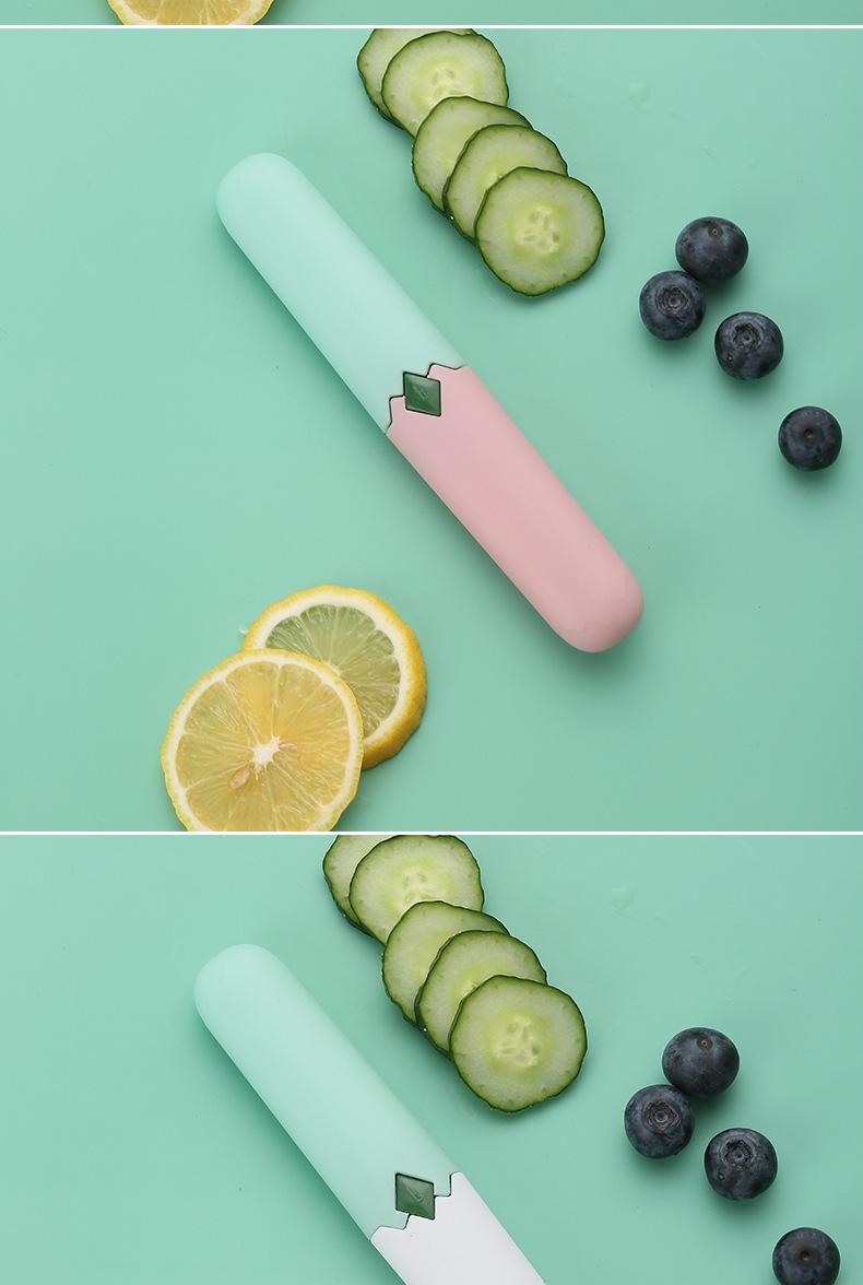 Product Introduction of Multifunctional Peeler Double-Headed Fruit Knife Stainless Steel 2-in-1 Portable Safe Mini Knife Peeler Wholesale 9