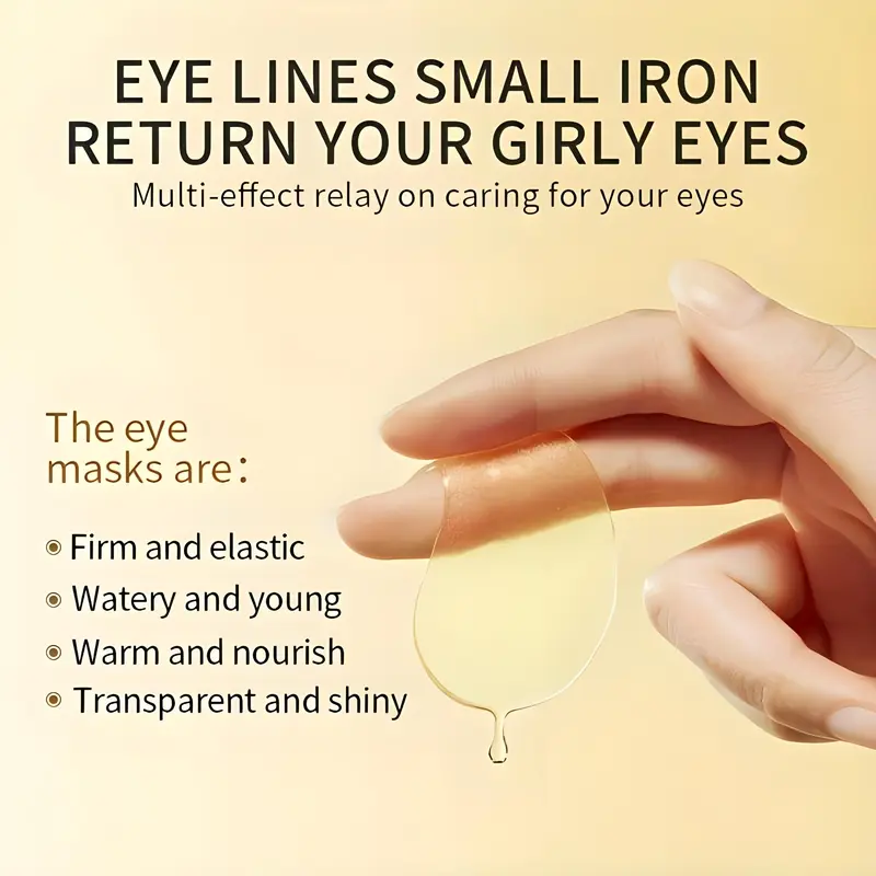 24k Gold Collagen Eye Mask, 60pcs/set Hydrating Eye Gel Patch, Moisturizing Beauty & Personal Eye Care Product 4