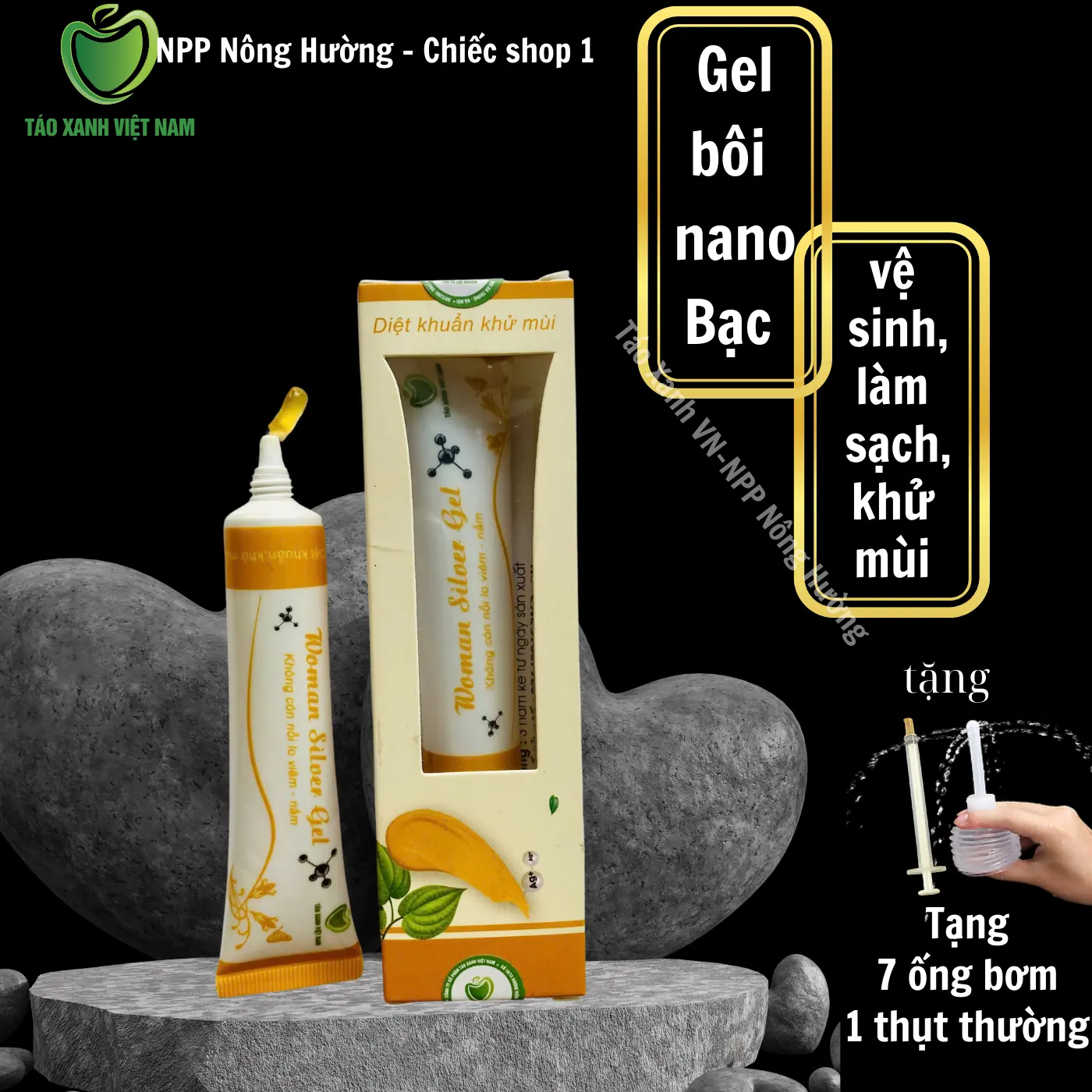 - Gel Nano Bạc - gel vệ sinh- women silver gel 30gr - Táo Xanh Việt NamTrà