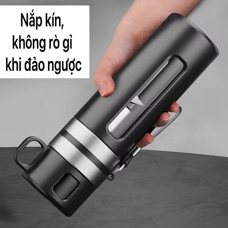 Bình Pha Trà Thủy Tinh 2 Lớp Cách Nhiệt Dung Tích 520ml Phiên Bản Nâng Cấp Có Lõi Lọc Trà Độc Lập Và Cốc Uống Có Quai Cầm Kèm Dây Treo Chắc Chắn 2