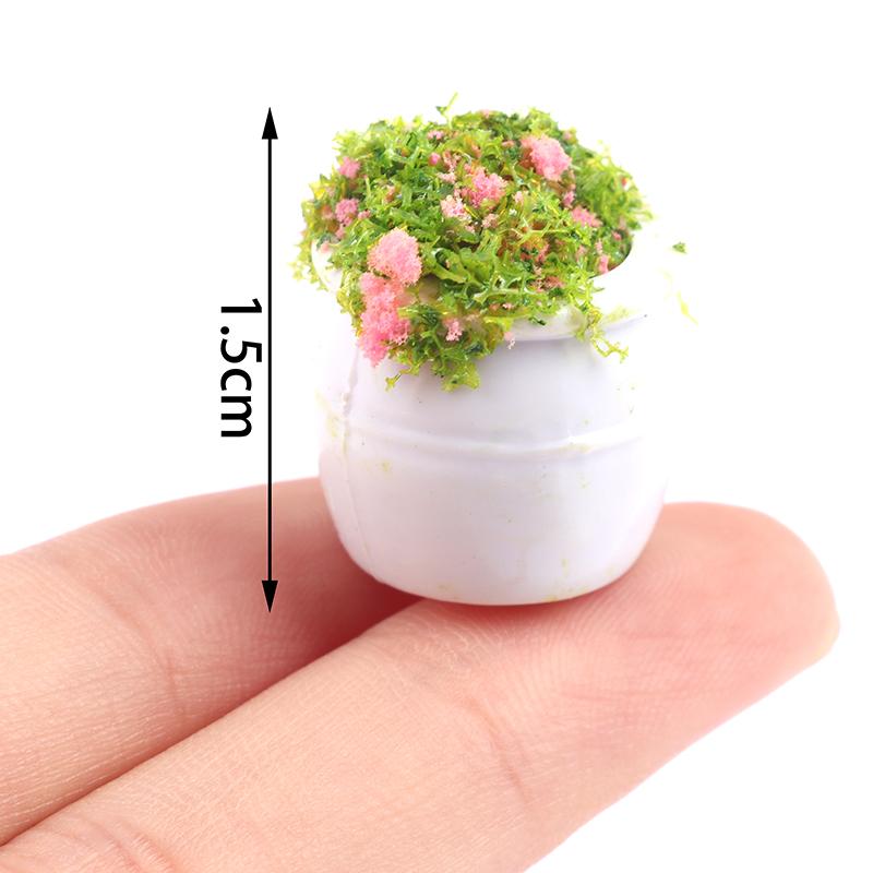 Product Introduction of [zfe]1:12 Dollhouse Mini Furniture Accessories Mini Green Plant Bonsai Flower Pots 20