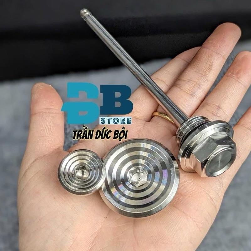 Bộ ốc mâm lửa và ti thăm nhớt inox 304 gắn cho xe Wave Dream Future - Phụ kiện Phụ tùng