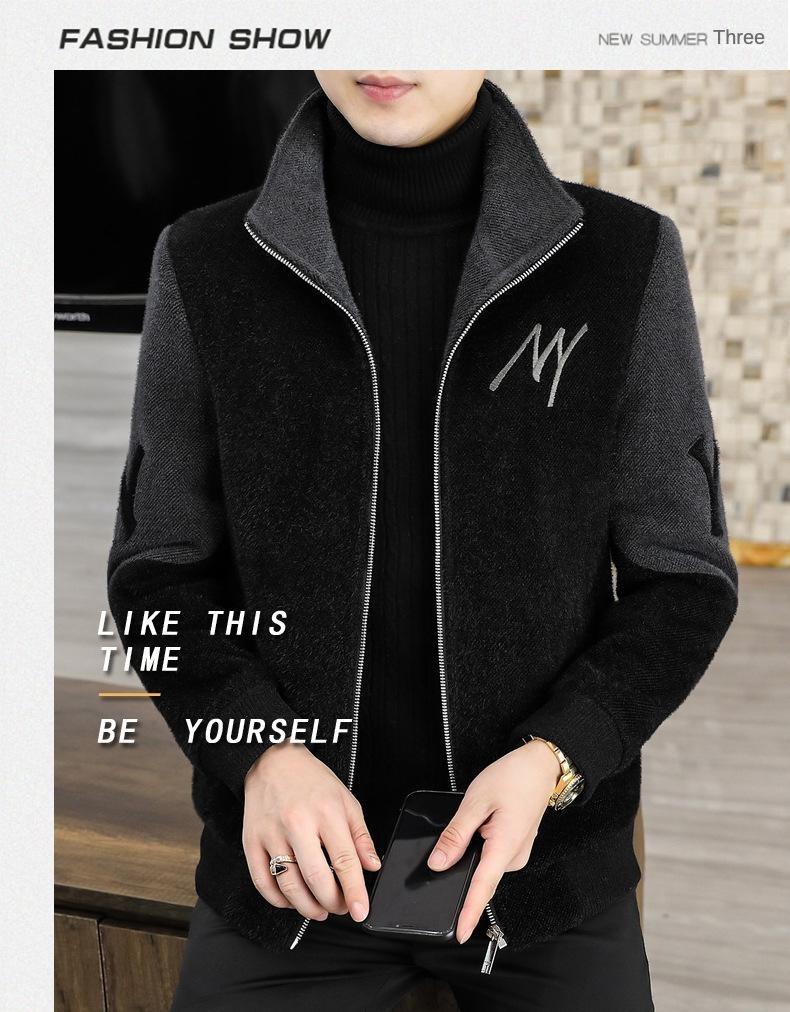 Product Introduction of 2024 new men's letter casual jacket, zipper cardigan design, comfortable and soft fabric, casual and versatile. 1
