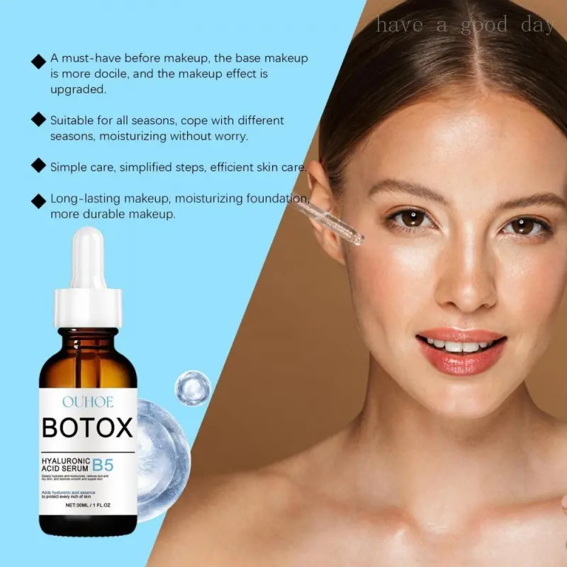 B5 Hyaluronic Acid Serum, 4 Counts/set Moisturizing Facial Skin Care Serum, Hydrating and Nourishing Facial Skin Care Product for Women & Men Comfort Moisturizer 3