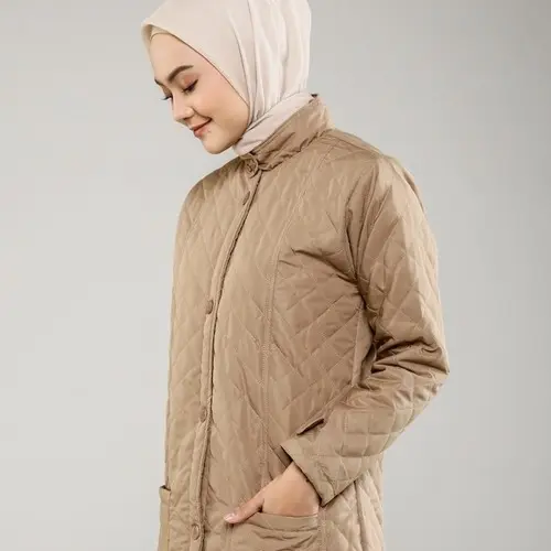 Hijacket Belva Bahan Premium Jaket Mantel Wanita - Jaket untuk Umroh - Jaket Musim Dingin - Jacket Syar'i Jaket long Tunik Panjang Outer 7