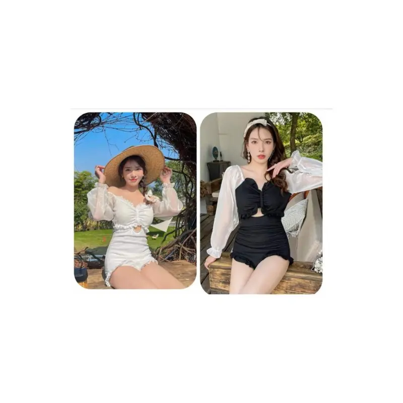 Swimsuit one piece tangan balon panjang bikin swimwear 0