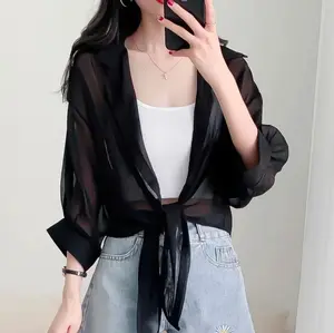 xfashion - Kemeja Wanita / Kemeja Filipo / Baju Wanita / Atasan Wanita / COD / kemeja wanita / kemeja ceruty/ ceruty babydoll Fit Outer Fit Outer Panjang Mocca