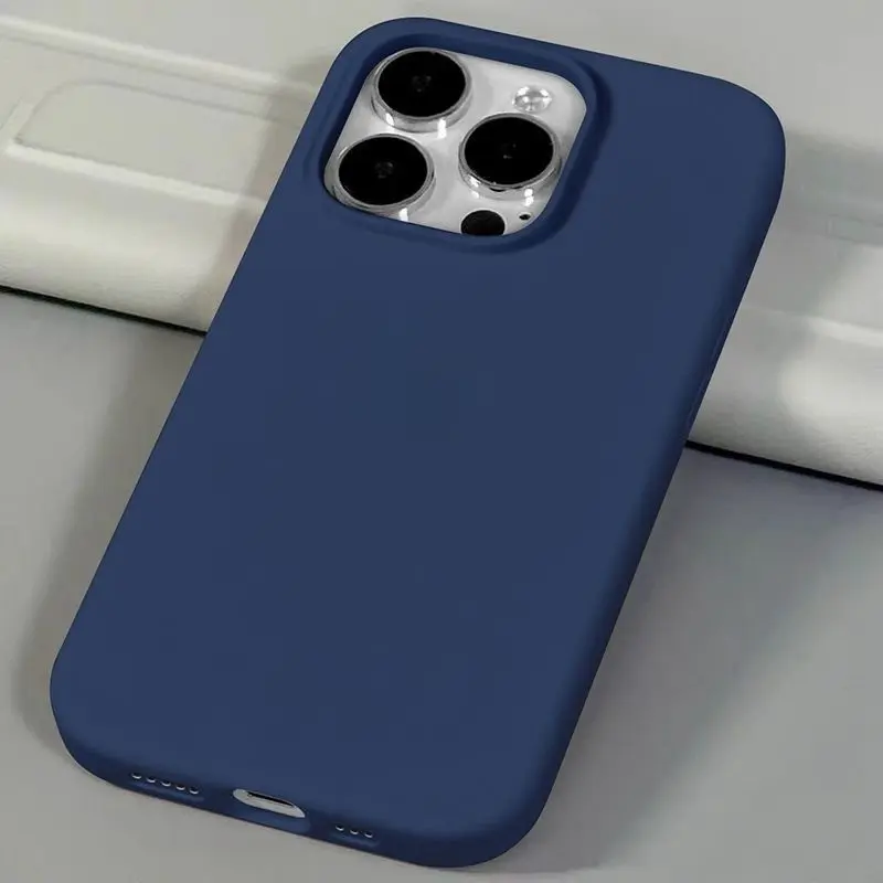 Ốp Điện Thoại Silicon Lì Mềm Lỏng Chống Trượt Cổ Điển Dày 1.5mm, Tương Thích Với IP IPhone 7 8 14 15 Plus X XR XS Max 11 12 13 14 15 16 Pro Max 11prm 12prm 13prm 14prm 15prm 2