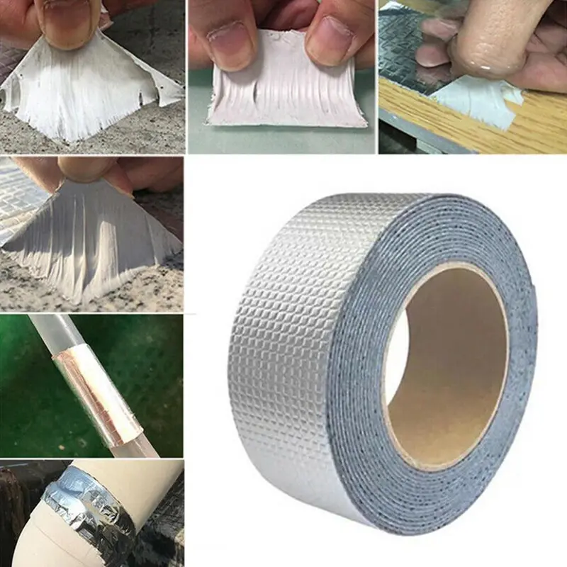Keo dán cao su tự dính, chống thấm nước, đặc biệt cho sửa chữa mái nhà bằng nhôm, với giấy bạc, băng dính, X2O4 3