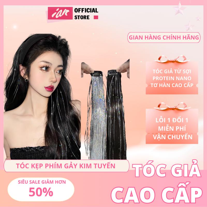 Tóc Kẹp light đính kim tuyến sang trọng Women