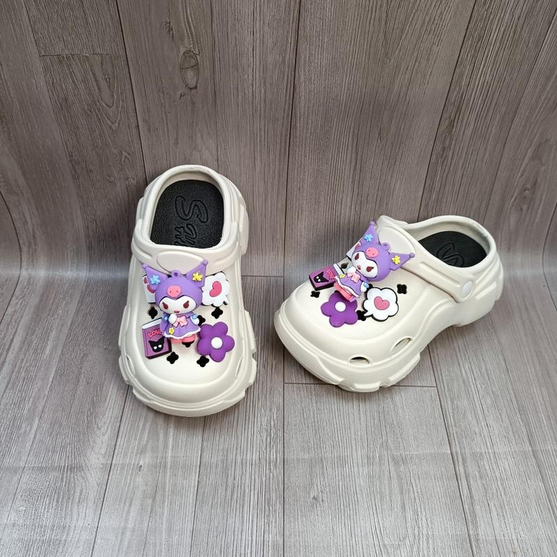 Dép sục dép kẹp KUROMI đế cao 5.5CM siêu nhẹ cho bé gái mã KRM 3