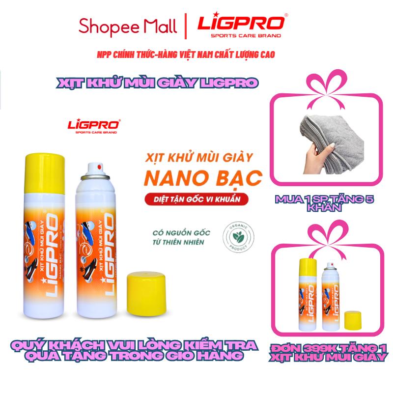 Product Introduction of Chai xịt khử mùi giày nano bạc LIGPRO 200ml Loại bỏ vi khuẩn có hại giúp ngăn mùi mồ hôi Hương quế cực lưu hương -NPP Ch 46