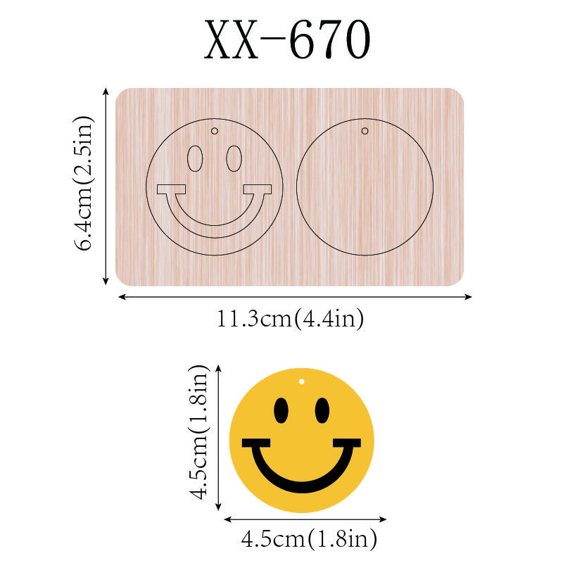 Smile Face Pattern Press Cutting Die, 1 Count Repeatable Cutting Die, DIY Scrapbooking & Stamping Die, DIY Scrapbooking Supplies 1
