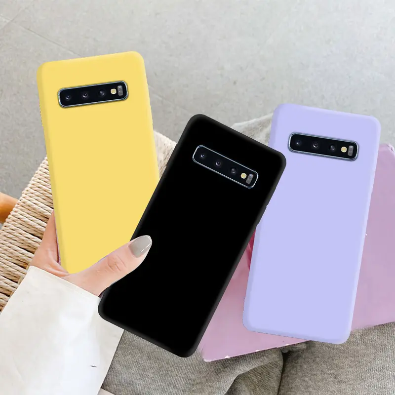 Ốp lưng silicon chống sốc cho Samsung S10, ốp lưng TPU mềm cho Samsung Galaxy S8, S9 Plus, S20, S21, 5G, S22, S23, Ultra, Ốp Điện Thoại 0