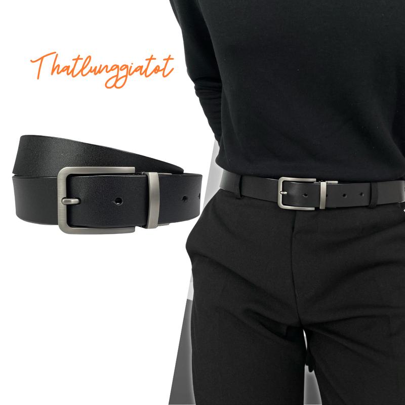 Thắt lưng nam thời trang Hàn Quốc, dây nịt nam học sinh khóa kim bản 3.3 cm TL128 - Thắt Lưng Giá Tốt