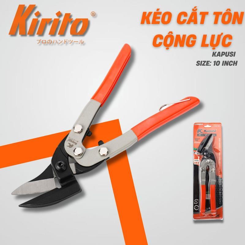 Kéo cắt tôn, inox cộng lực mỏ nghiêng Kapusi Japan