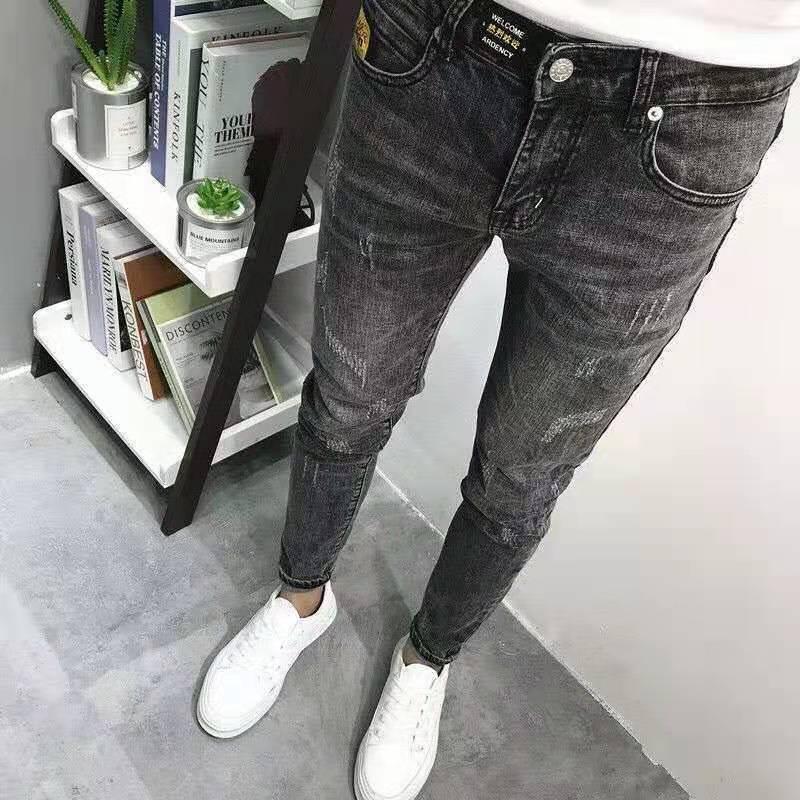 Product Introduction of Quần Jean Thêu Cho Nam, Bộ Sưu Tập Thu Đông 2021, Thời Trang Phong Cách Hàn Quốc, Quần Mỏng Dáng Ôm, Co Giãn, In Hình, Quần Thường Ngày 18