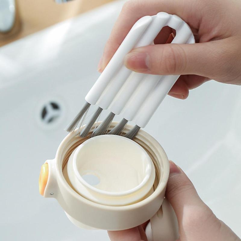 Multifunctional Cleaning Brush (1 Count), Flexible Cup Lid Cleaning Brush, Gap Cleaning Brush, Household Cleaning Tool For Kitchen, Summer Essentials 2