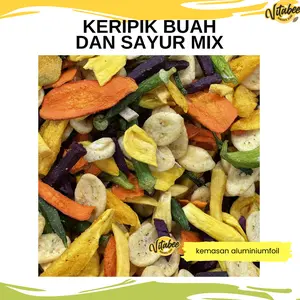 VITABEE MIX Keripik Buah dan Sayur Campur - FIONA VITABEE Kripik Oleh-Oleh Khas Kota Malang Garansi Renyah BISA COD Kripik Food Snack Cemilan