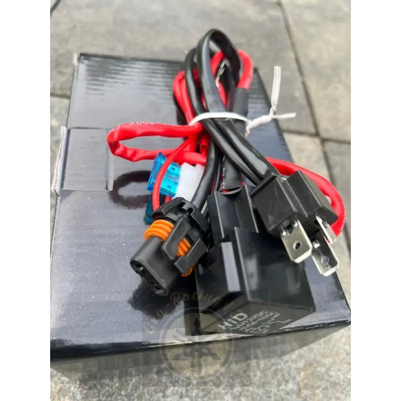 Kabel Relay Super Lampu HID Projector Biled Projie LED Motor Mobil H4 1 Lampu dan 2 Lampu Kabel Relay Set Biled 1