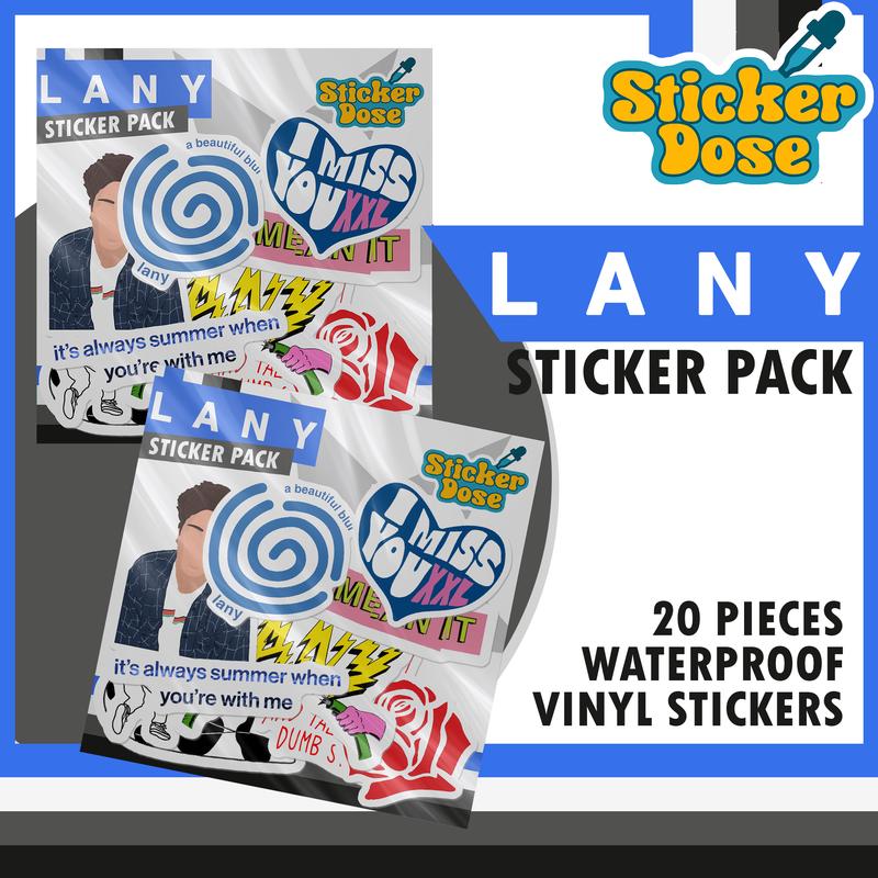 LANY STICKER PACK -Waterproof Vinyl Stickers 20 pieces - TikTok Shop ...