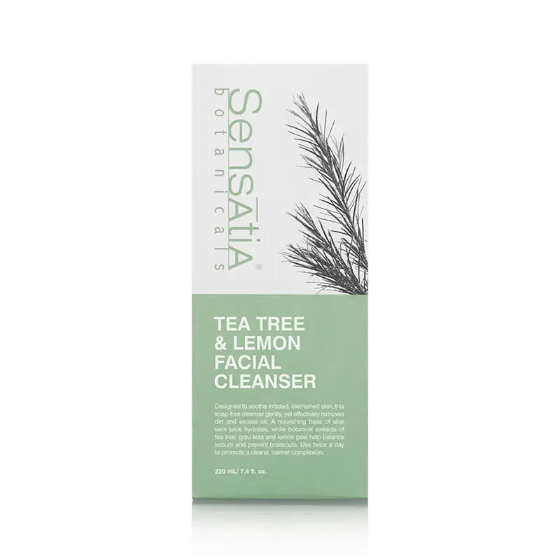 Sensatia Tea Tree & Lemon Facial Cleanser - 220mL / 7.4 fl.oz. 1