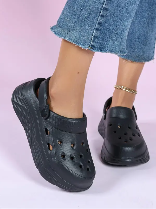 Women's Summer Plain Color Slides, Casual Comfortable Home Slippers, Non-slip Soft Slippers for Indoor & Outdoor Wear, Walking Shoes 4