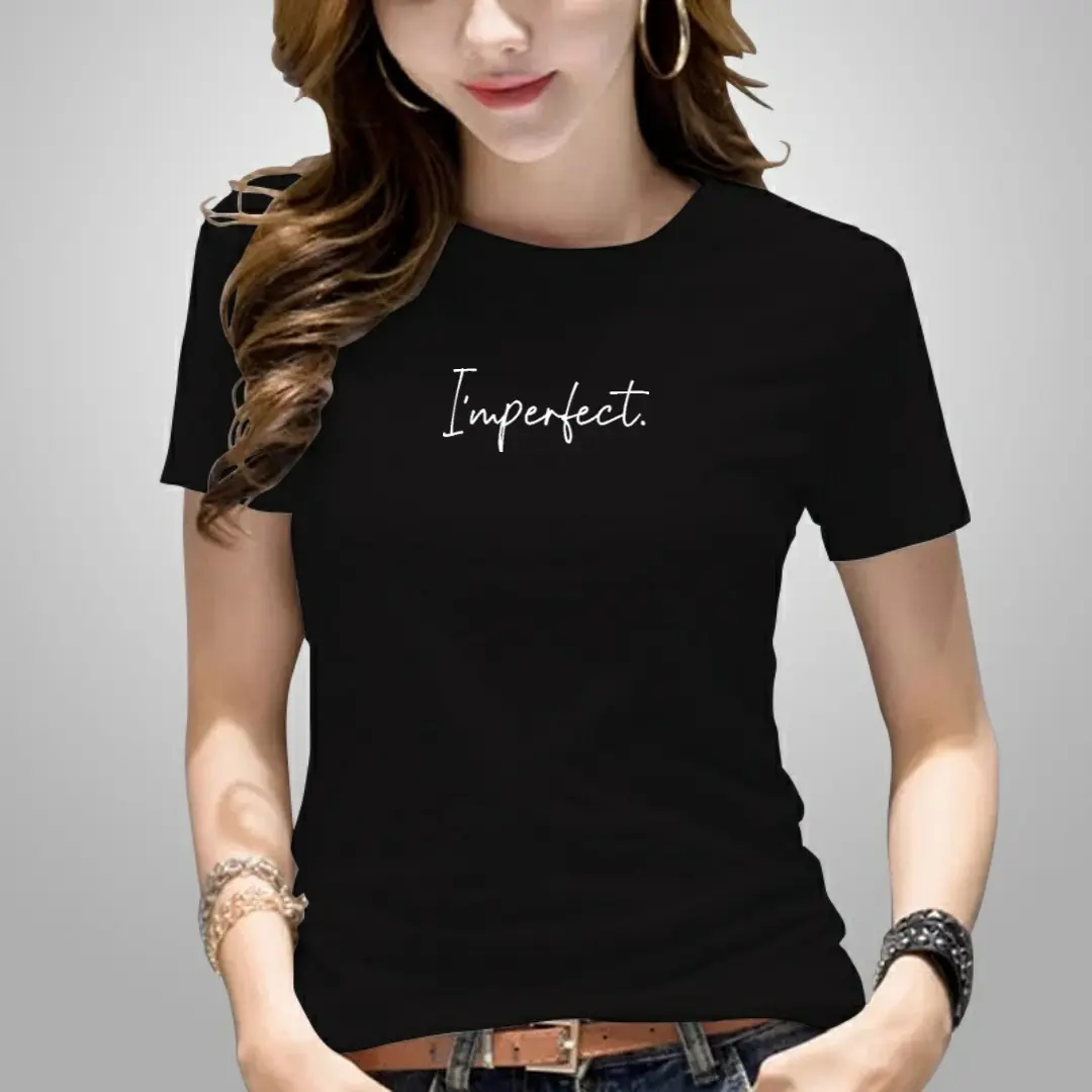 Kaos wanita termurah motif IMPERFECT