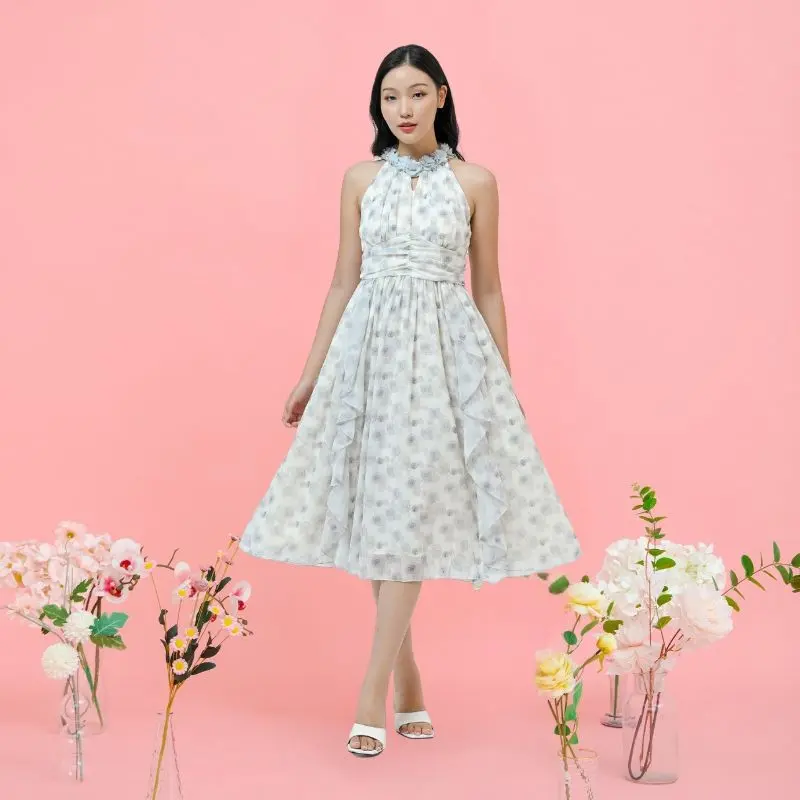 Alicia Couture - Ready Stock - Edelyn Vintage Dress - Dress Wanita Korean Style 1