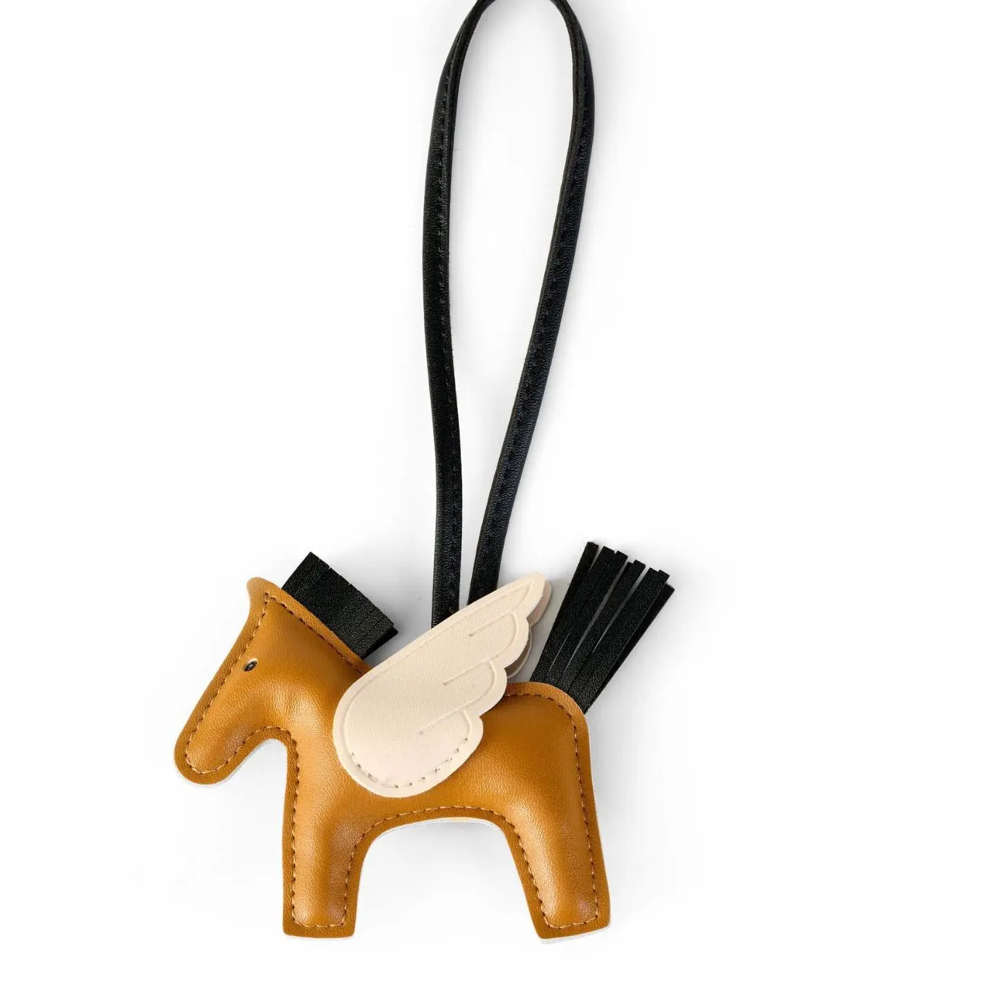 Pony Pendant Handmade Stitching Mini Angel Pegasus Pendant Cute Tassel Bag Female Car Pendant