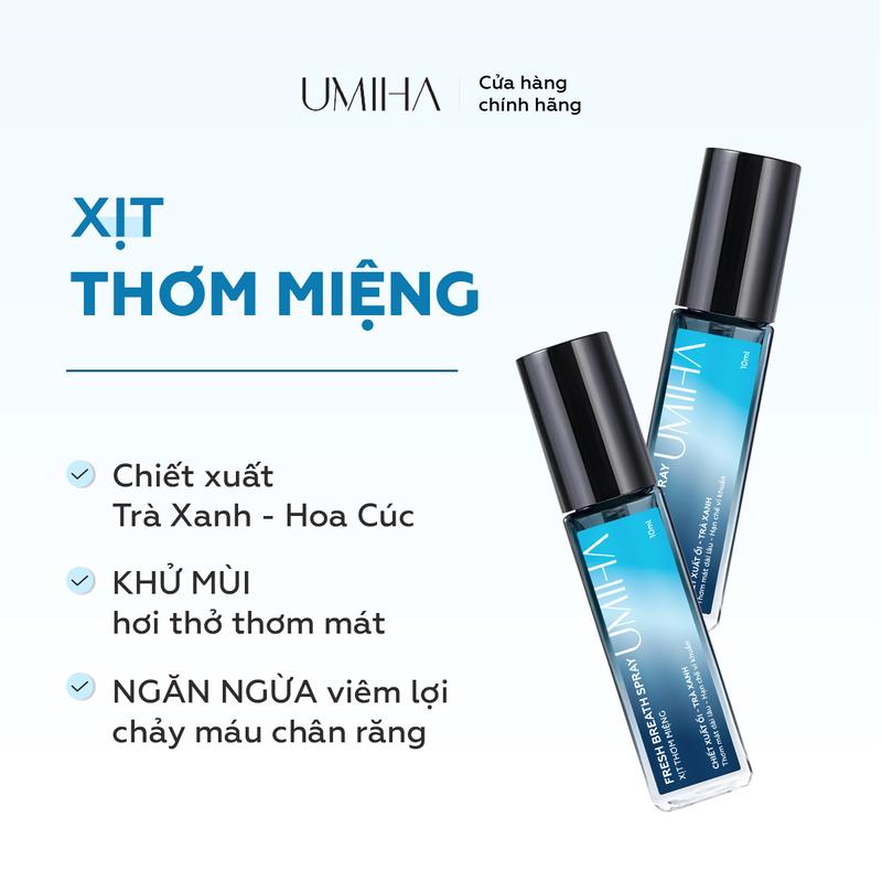 Xịt thơm miệng mát lạnh UMIHA (10ml) Xịt Miệng xịt thơm