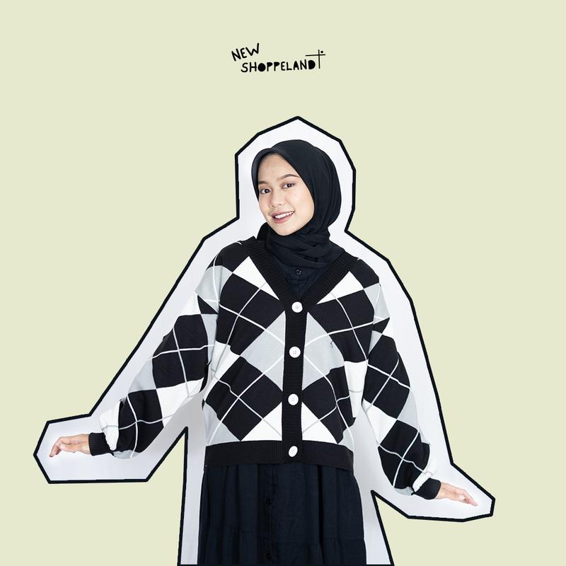 HINATA CARDIGAN OVERSIZE DIAMOND PREMIUM 1