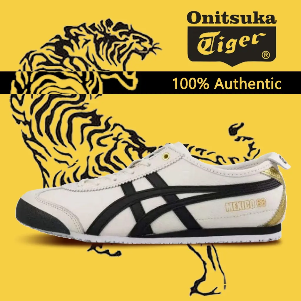 Tiger Mexico 66 'Cream Black' 1183B493-100 Sports Running Shoes for men and women sneakers