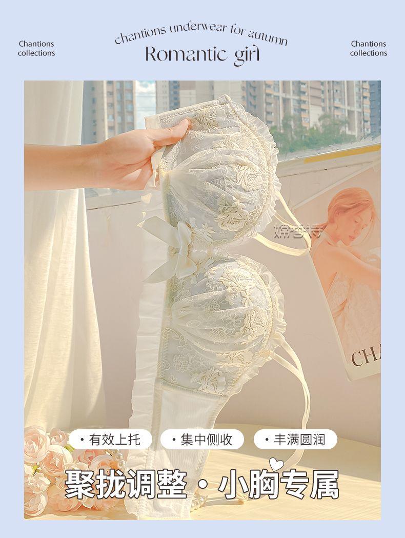Product Introduction of Bra Lace Wireless Bra for Small Busts, Side Support, Lingerie, Comfort, Bridal, Print,  Anti-Sagging, Sweet & Sexy Design, Push-Up Bra for Women Womenswear 17
