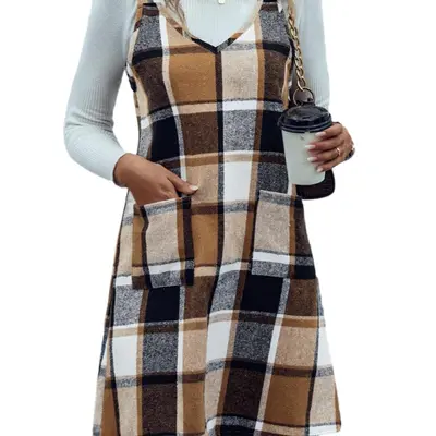 X-girl SHAGGY PLAID 届く SHIRRED DRESS ワンピース X-girl SHAGGY PLAID 届く SHIRRED DRESS ワンピース