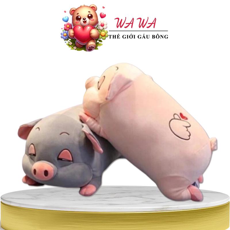  Gấu Bông Heo Híp Siêu Đáng Yêu Màu Hồng Và Xám Tro Size 45cm Thú Bông Thú Nhồi Bông Đồ Chơi Toy   Không   Phát Nhạc Voi 