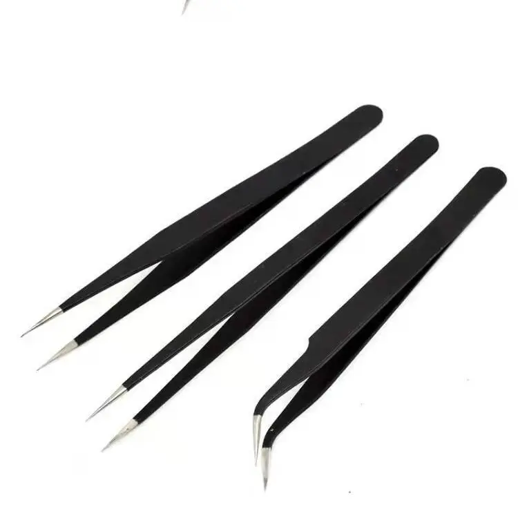 Nhíp đen chuyên dụng bằng thép không gỉ cao cấp