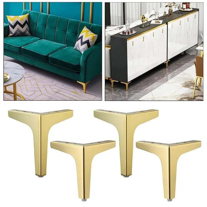 10/15cm Kaki Sofa Besi Model T Siku 10 cm Bukan Kaki Sofa Stainless Plastik 90 Derajat Gaya minimalis 3